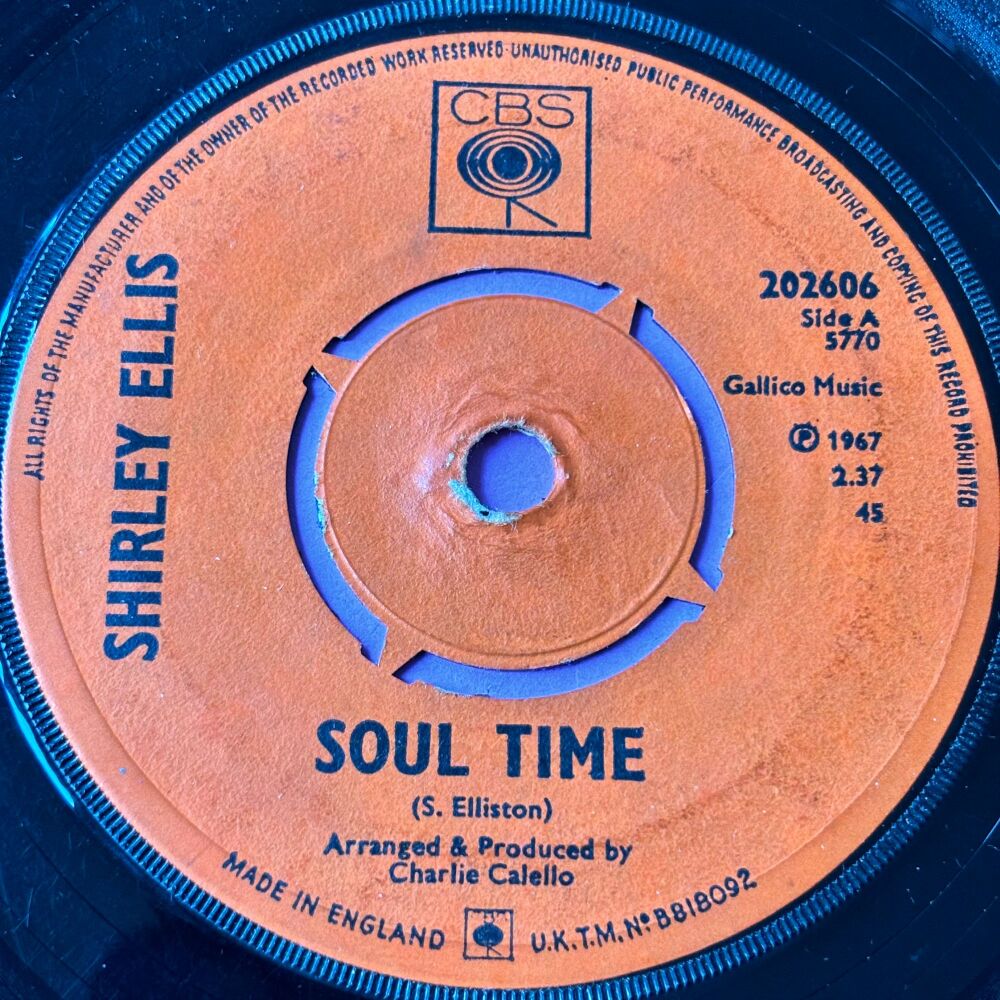 Shirley Ellis-Soul time-UK CBS E