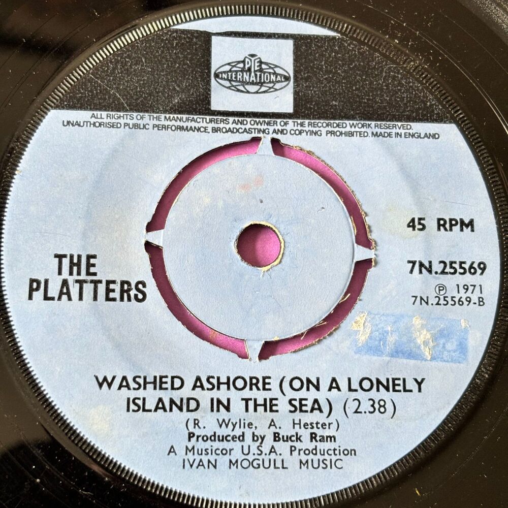 Platters-Washed ashore/ With this ring-Pye International  vg+