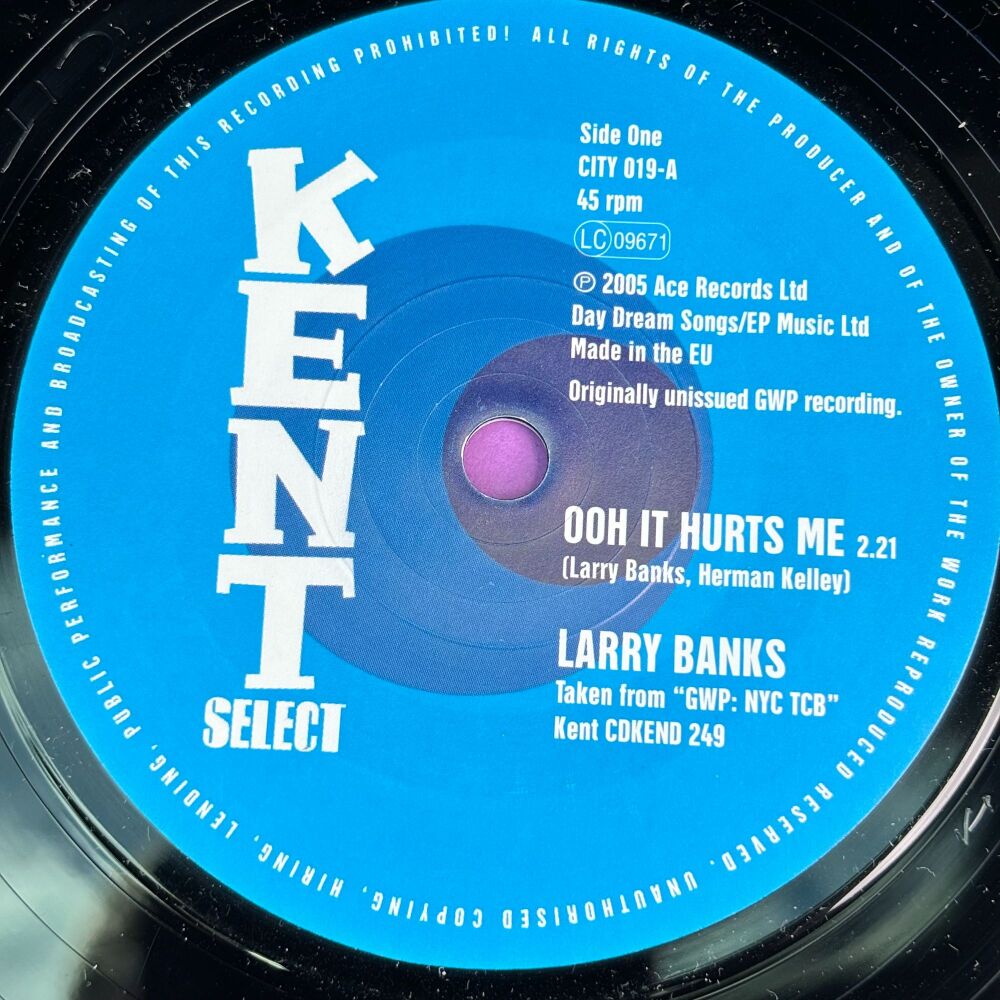 Larry Banks-Ooh it hurts me-Kent M-