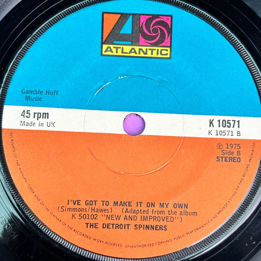 Detroit Spinners-I've got to make it on my own-UK Atlantic E+