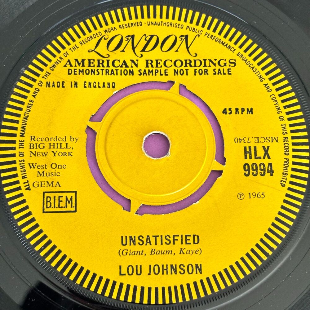 Lou Johnson-Unsatisfied-UK London E