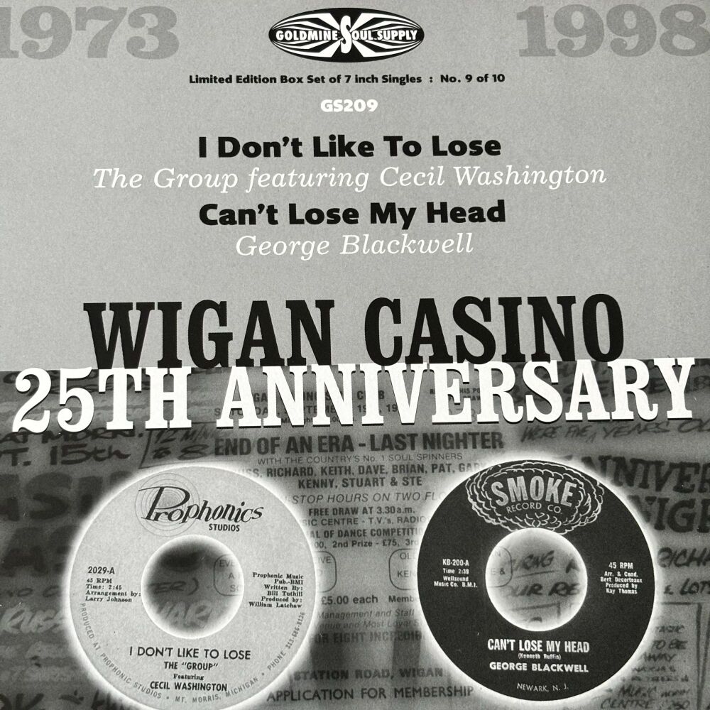 Cecil Washington-I don't like to lose/ George Blackwell-Can't lose my head-