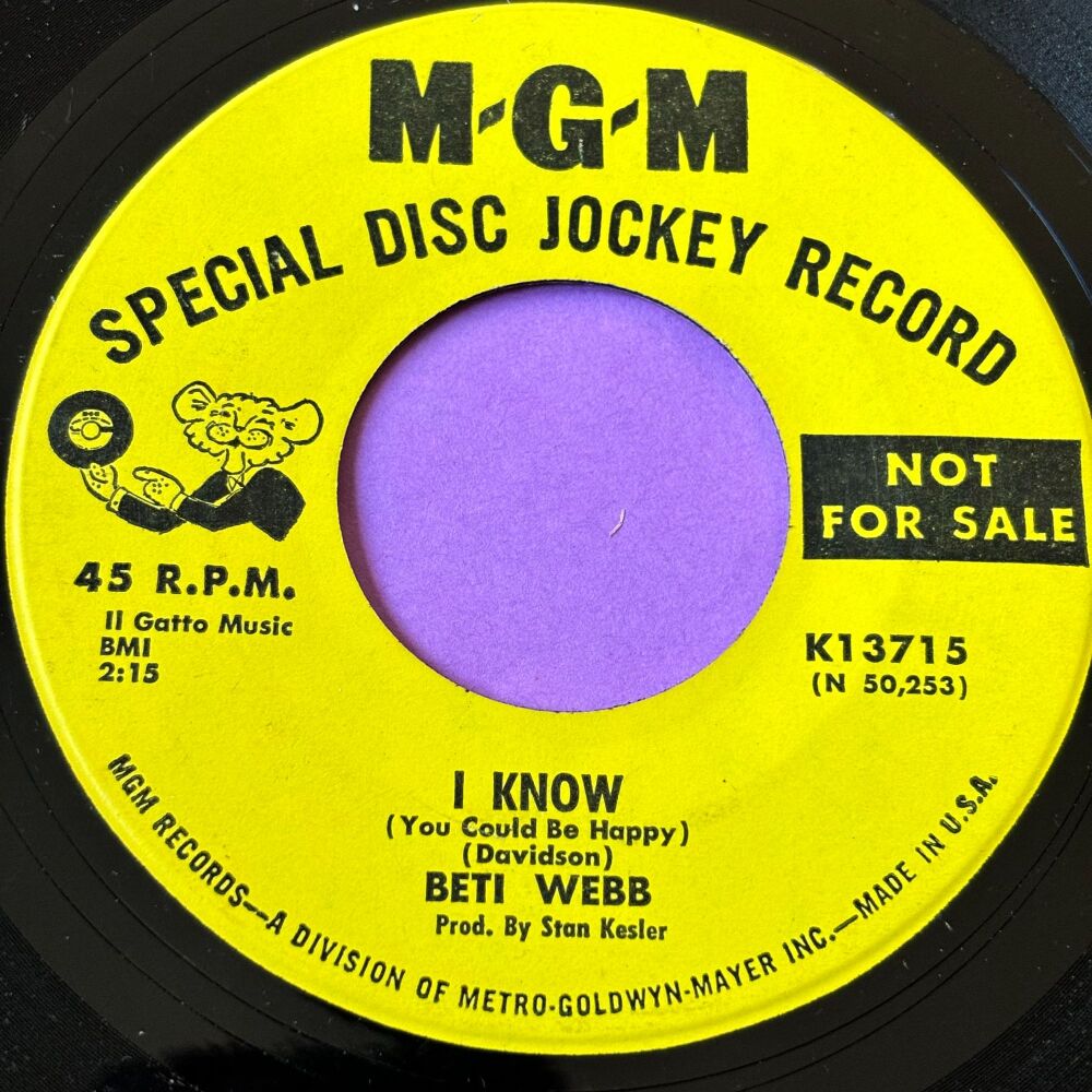 Betti Webb-I know-MGM Demo E+
