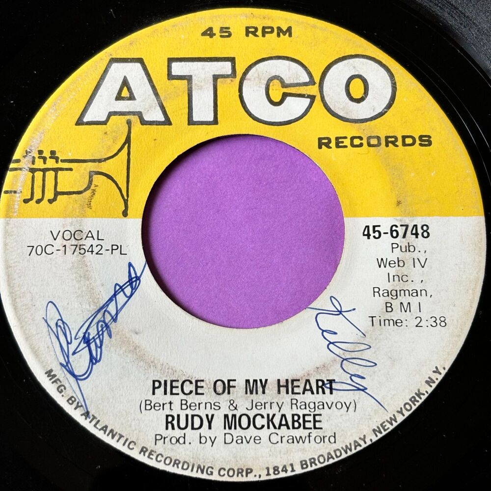Rudy Mockabee-Piece of my heart-Atco wol vg+