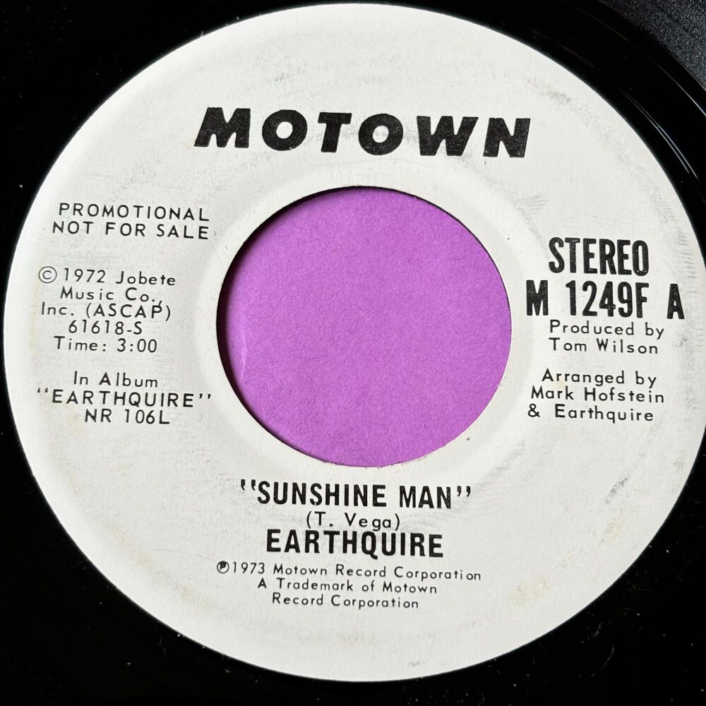 Earthquake-Sunshine man-Motown WD E+