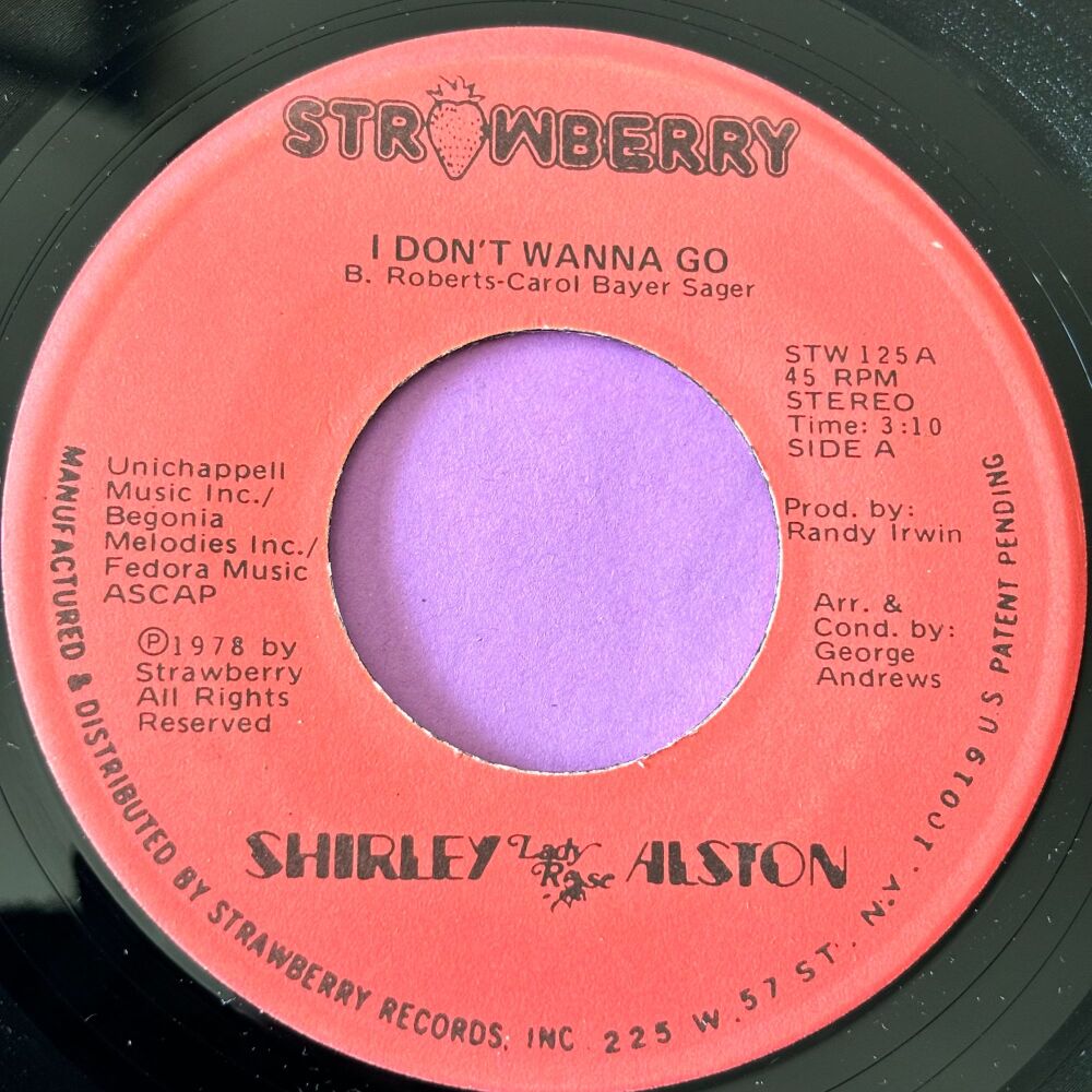 Shirley Alston-I don't wanna go-Strawberry E+