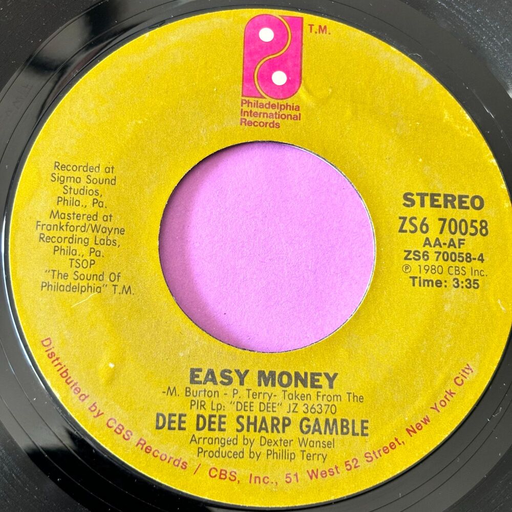 Dee Dee Sharp Gamble-Easy money-PIR E+