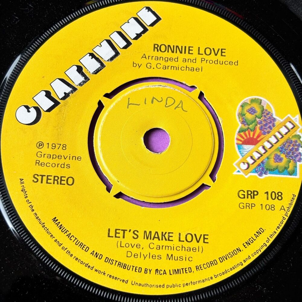 Ronnie Love-Let's make love-Grapevine wol E+
