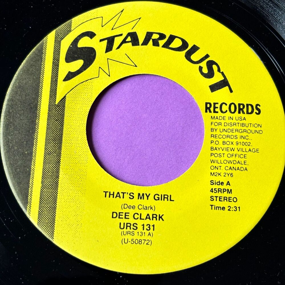 Dee Clark-That's my girl-Stardust R E+