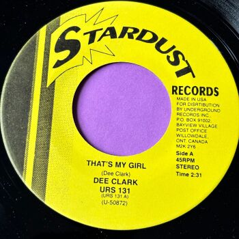 Dee Clark-That's my girl-Stardust R E+
