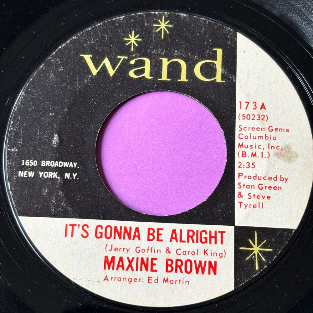 Maxine Brown-It's gonna be alright-Wand E+