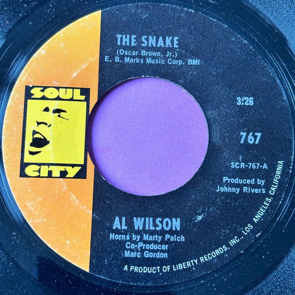 Al Wilson-The snake-Soul City E+