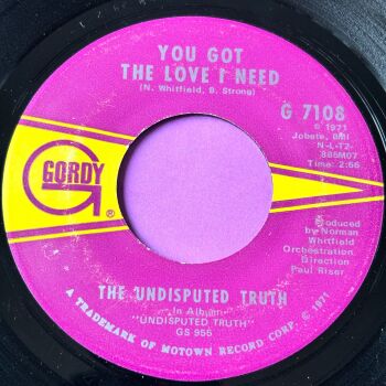 Undisputed Truth-You got the love I need-Gordy E+
