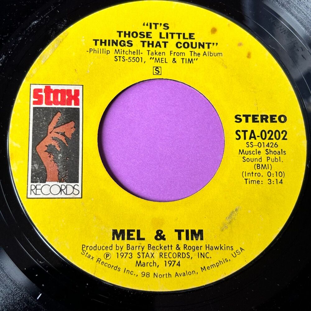 Mel & Tim-It's those little things that count-Stax E+