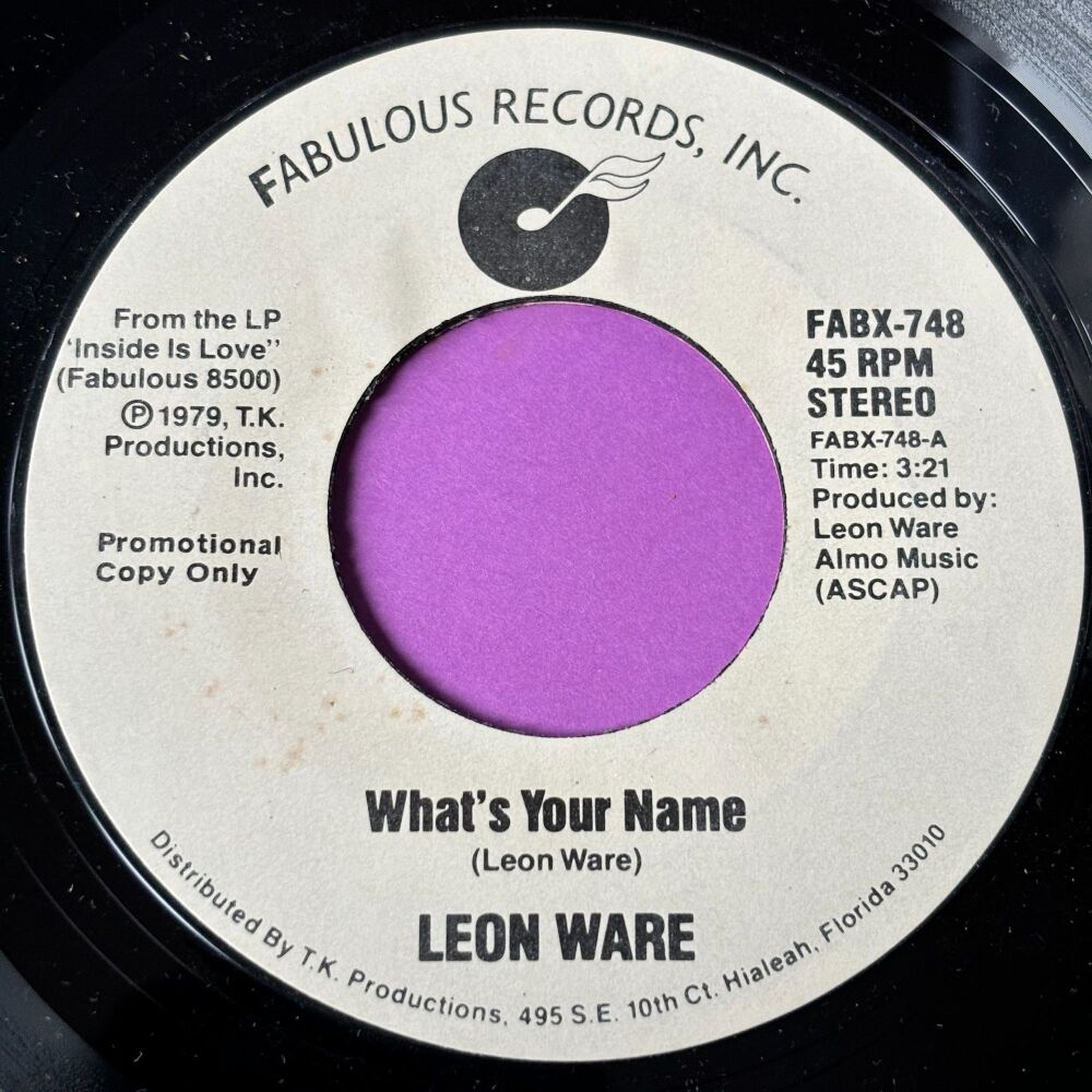 Leon Ware-What's your name-Fabulous WD M-