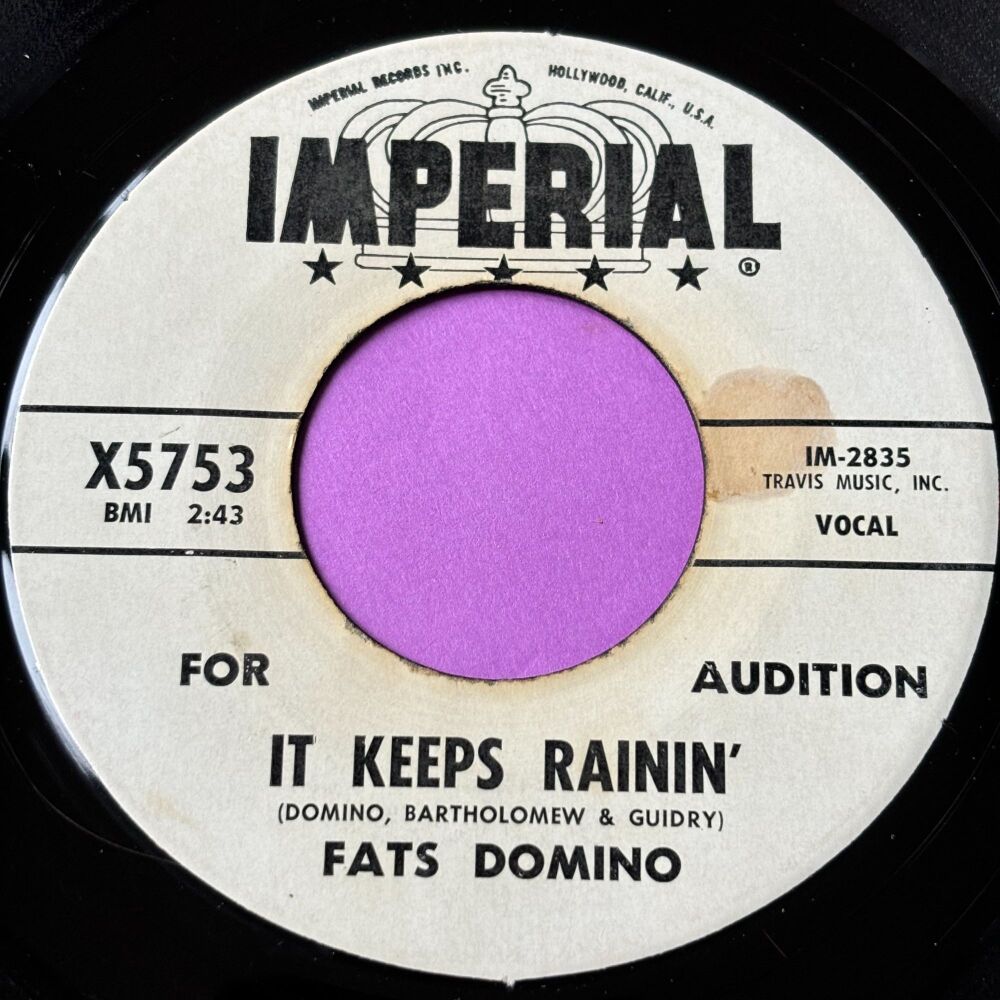 Fats Domino-It keeps rainin'-Imperial WD E+