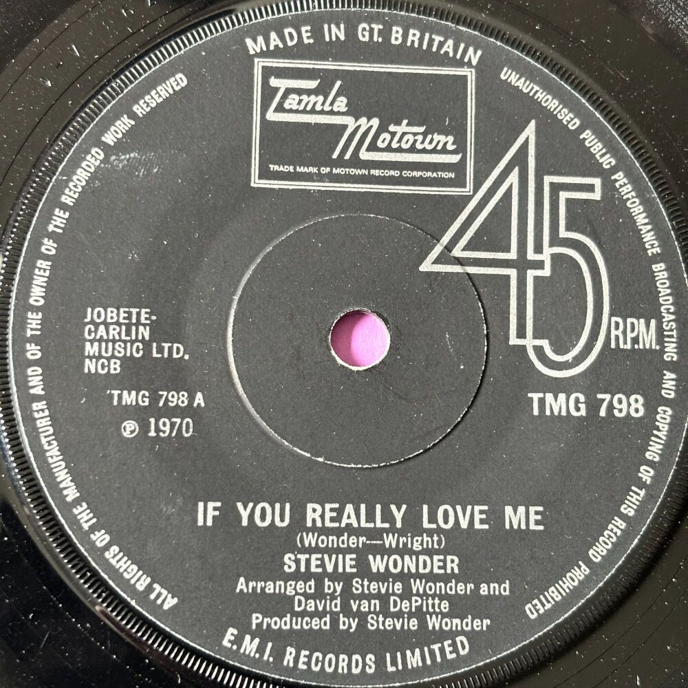 Stevie Wonder-If you really love me-TMG 798 E+