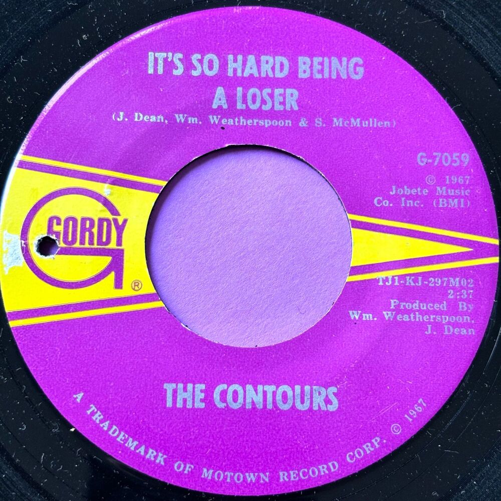 Contours-It's so hard being a loser-Gordy E+