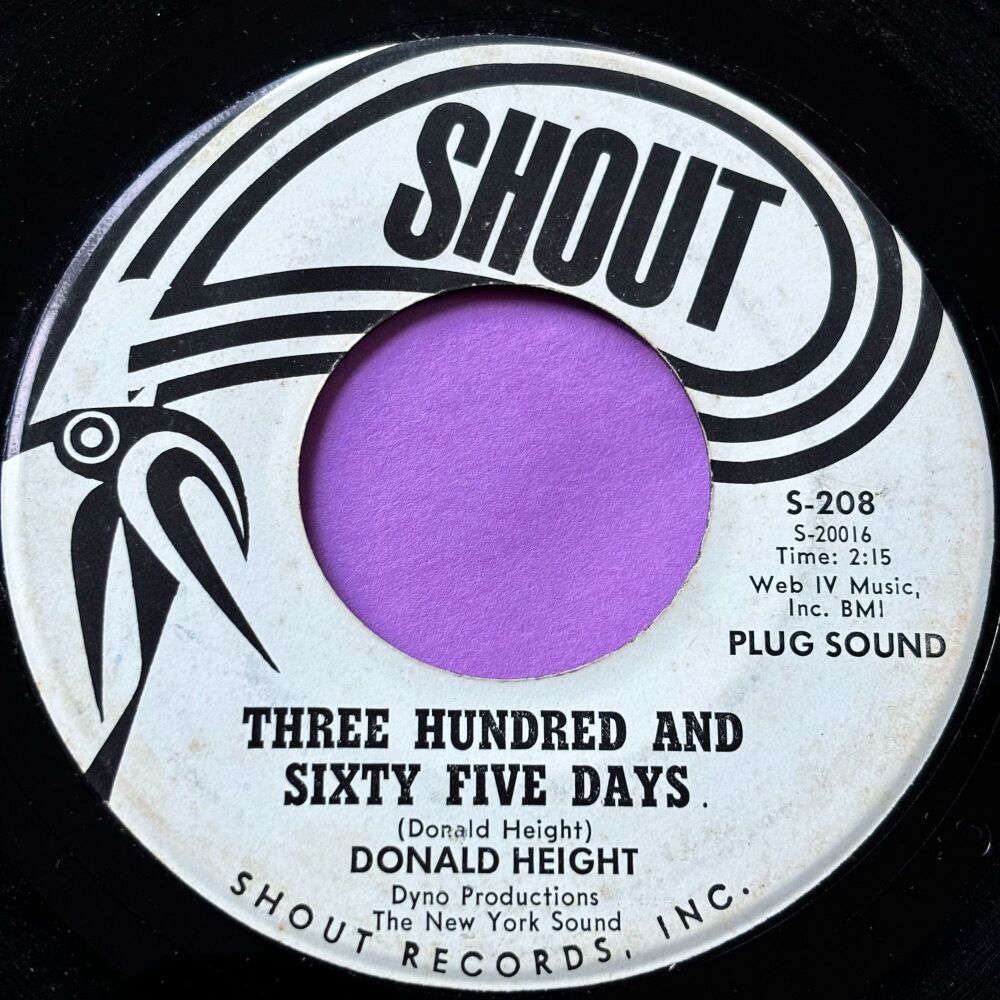Donald Height-Three hundred and sixty five days-Shoul WD E+