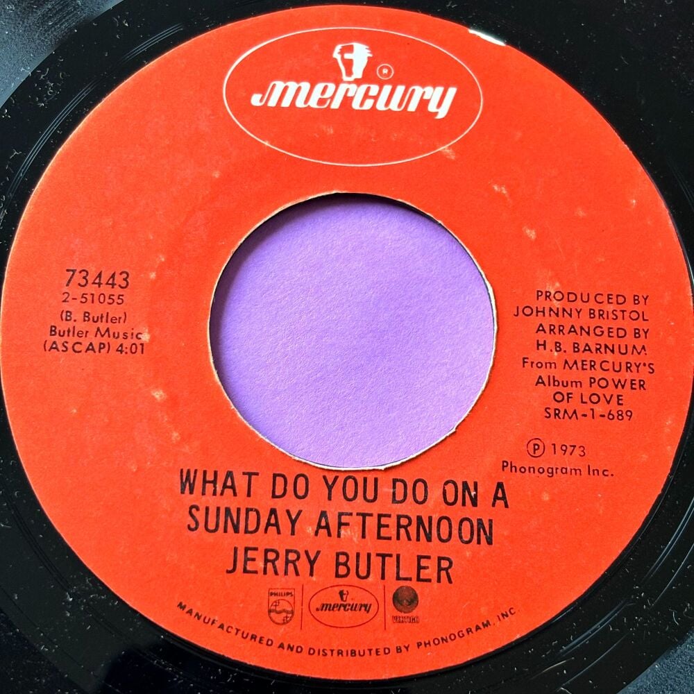 Jerry Butler-What to do on a Sunday afternoon-Mercury E+