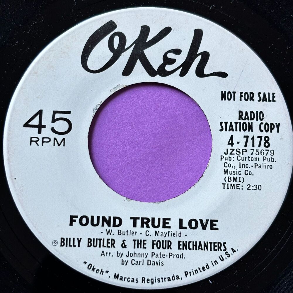 Billy Butler-I found true love-Okeh WD M-