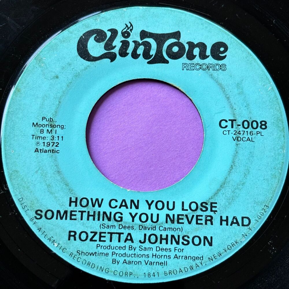 Rozetta Johnson-How can you lose something you never had-Clintone vg+