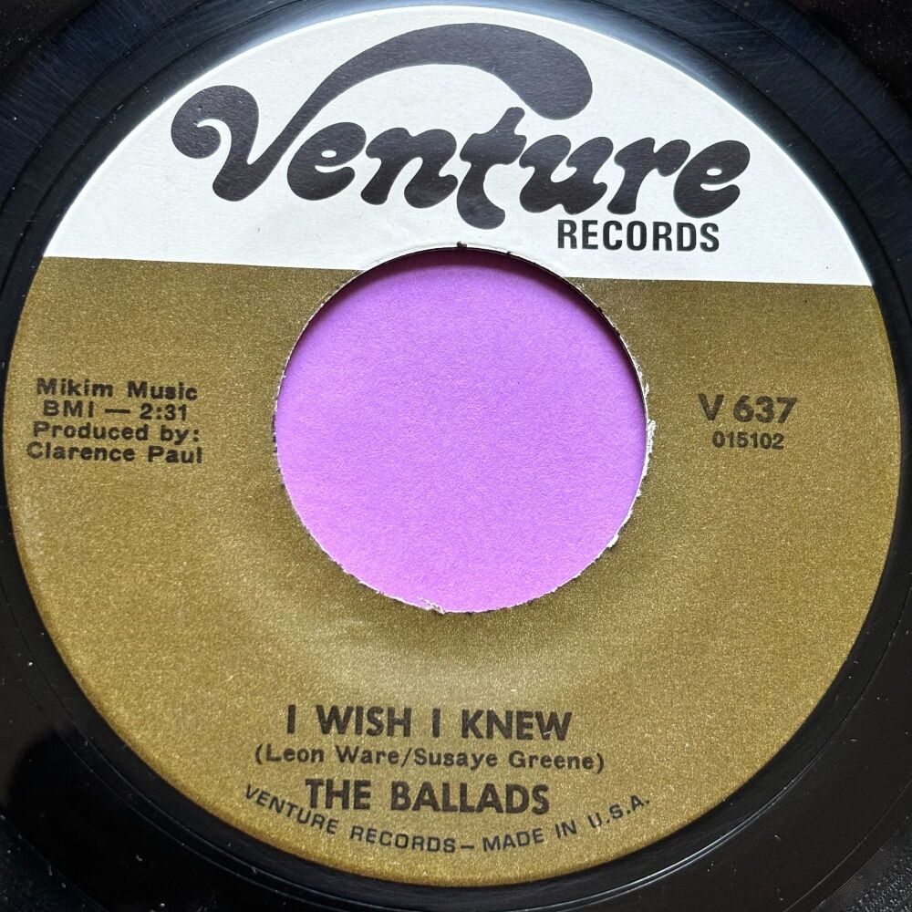 Ballads-I wish I knew-Venture M-