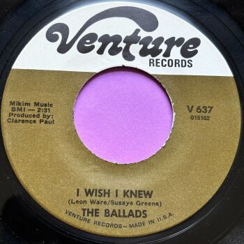 Ballads-I wish I knew-Venture M-