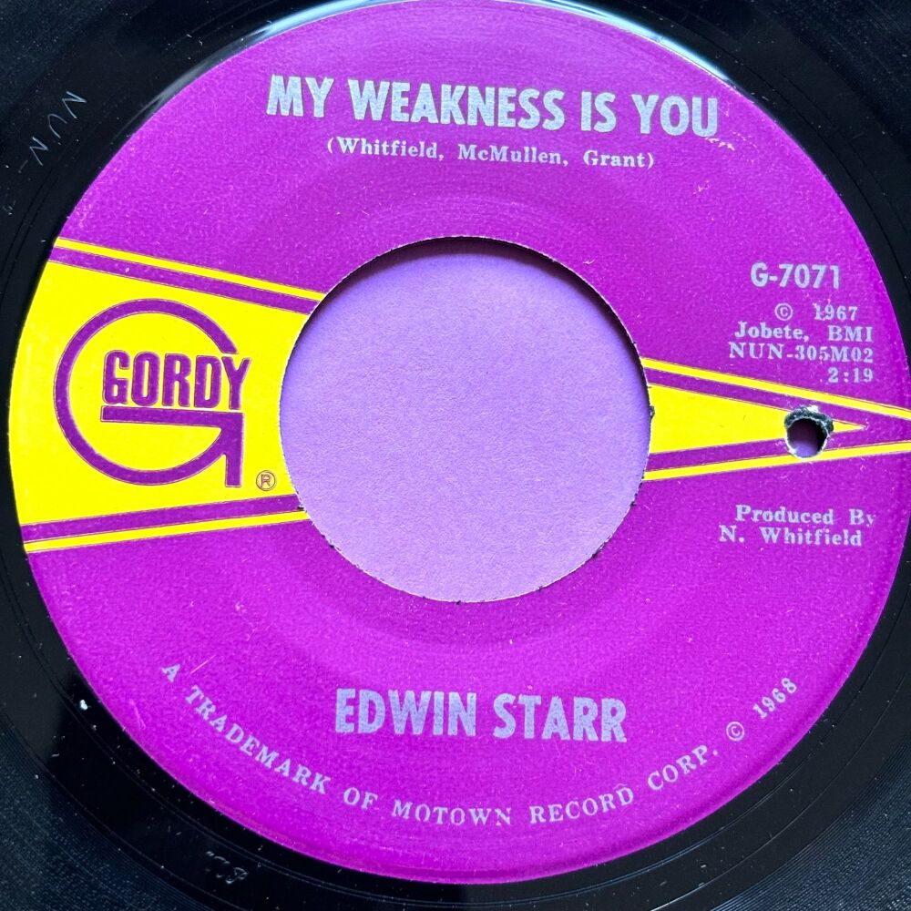 Edwin Starr-My weakness is you-Gordy E+