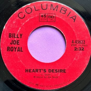 Billy Joe Royal-Heart's desire-Columbia E+
