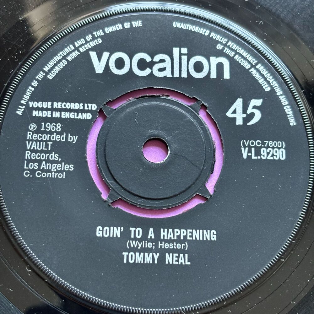 Tommy Neal-Goin' to a happening-UK Vocalion M-