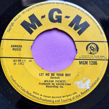Wilson Pickett-Let me be your boy-UK MGM noc E