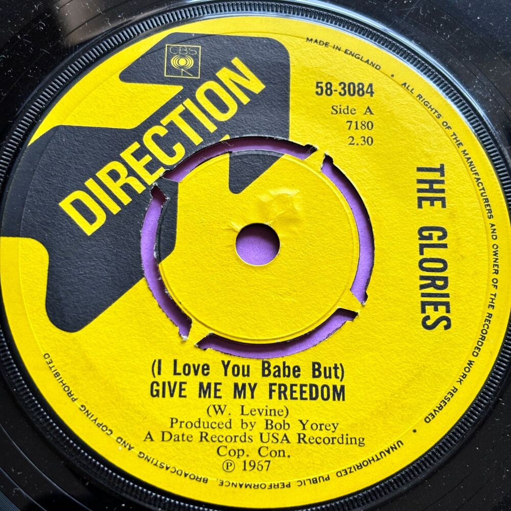 Glories-Give me my freedom-UK Direction M-