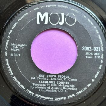 Fabulous Counts-Get down people/ Lunar funk-UK Mojo E+