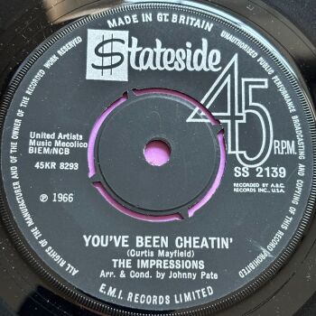 Impressions-You've been cheatin'/ Can't satisfy-UK Stateside E+