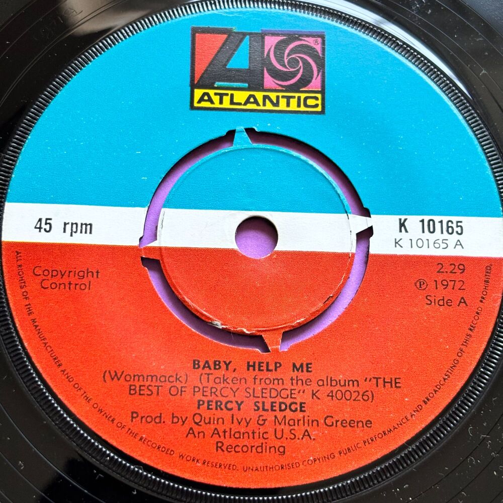 Percy Sledge-Baby help me-UK Atlantic M-