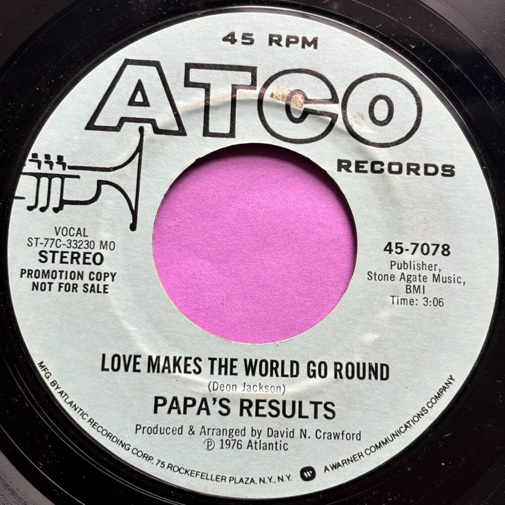 Papa's Results-Love makes the world go round-Atco Demo E+