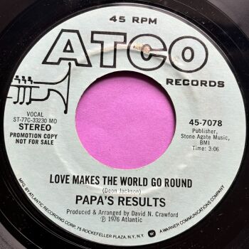 Papa's Results-Love makes the world go round-Atco Demo E+