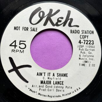 Major Lance-Ain't it a shame-Okeh WD wol E+