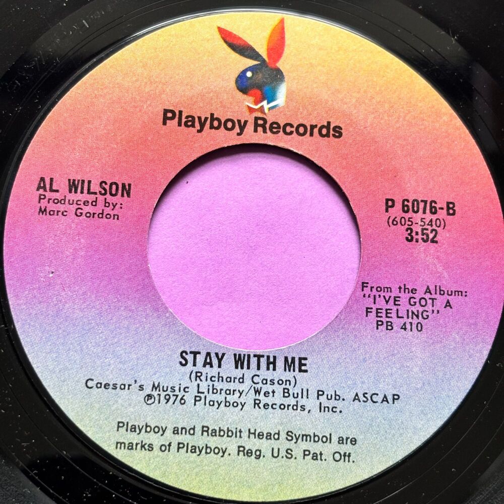 Al Wilson-Stay with me-Playboy PS M-