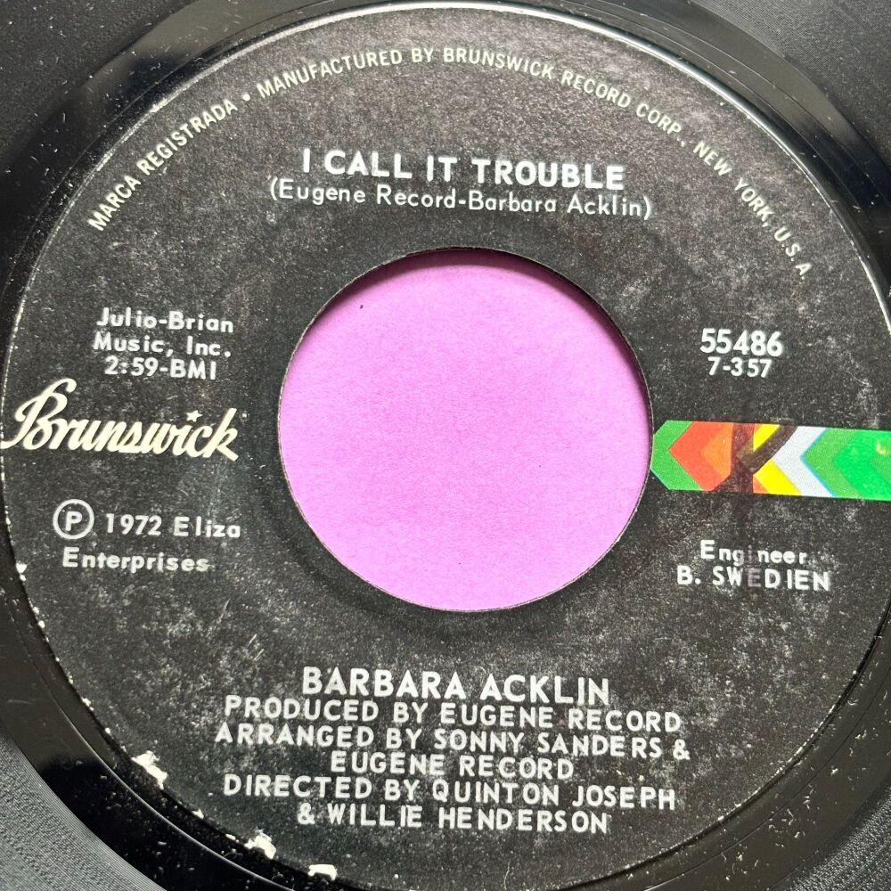 Barbara Acklin-I call it trouble-Brunswick E+