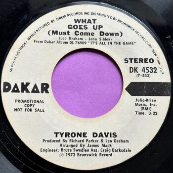 Tyrone Davis-What goes up-Dakar WD E+