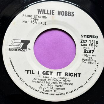 Willie Hobbs-'Til I get it right-SS7 WD E+