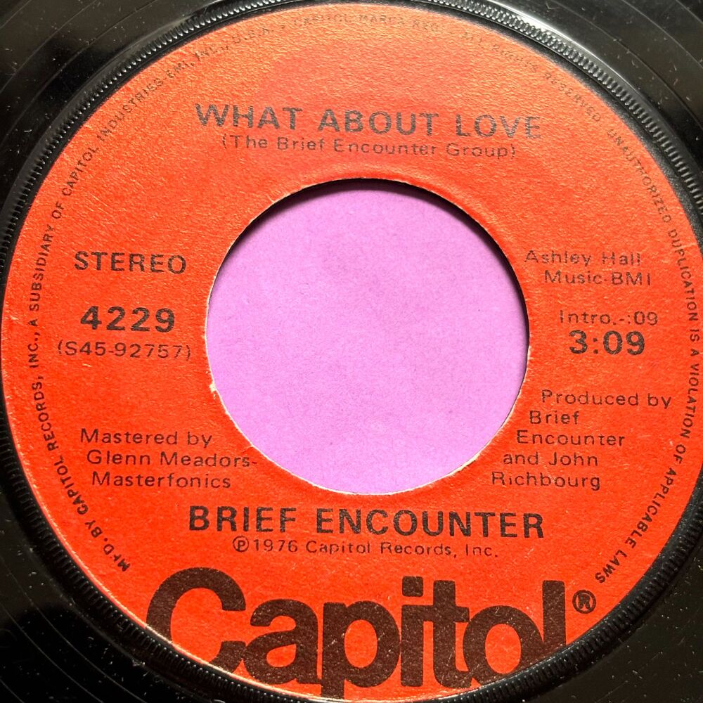Brief Encounter-What about love-Capitol  E+
