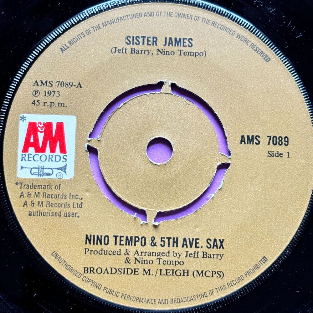 Nino Tempo-Sister James-UK A&M E+