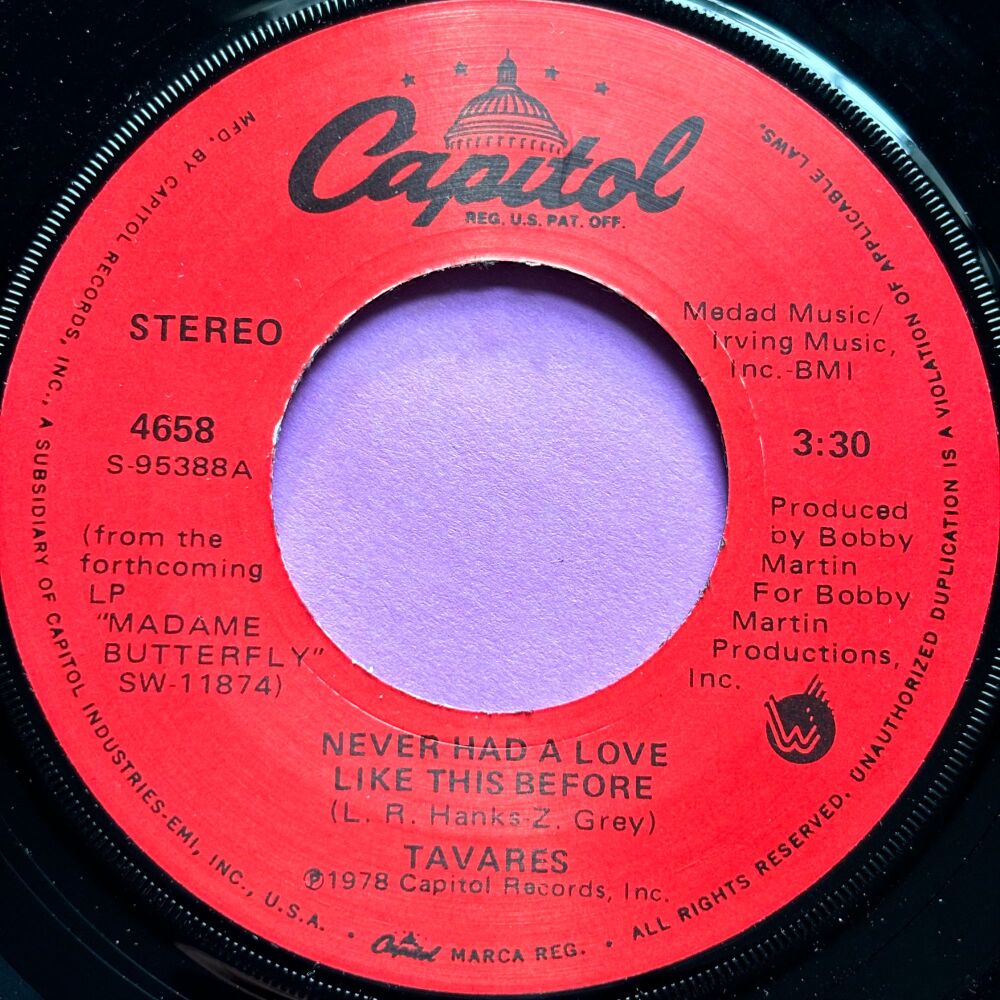 Tavares-Never had a love like this before-Capitol  E+