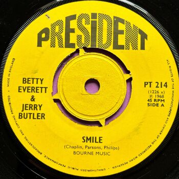 Betrty Everett & Jerry Butler-Smile/ Let it be me-UK President  E+