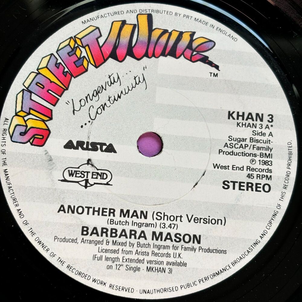 Barbara Mason-Another star-UK Streetwave E+