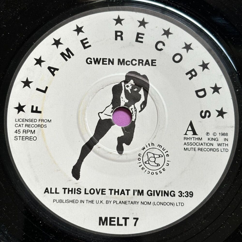Gwen McCrae-90% of me is you/ All this love that...-Flame R E+