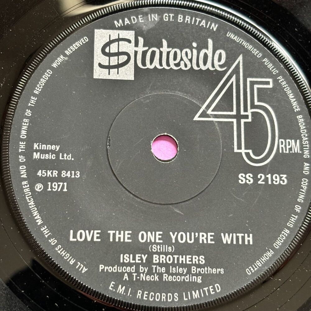 Isley Brothers-Love the one you're with-UK Stateside E+